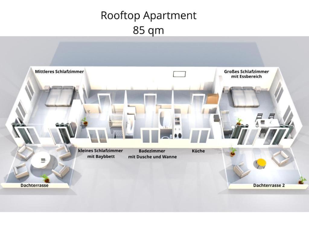 Residenz Goethe Mit 2 Dachterrassen Appartement *
